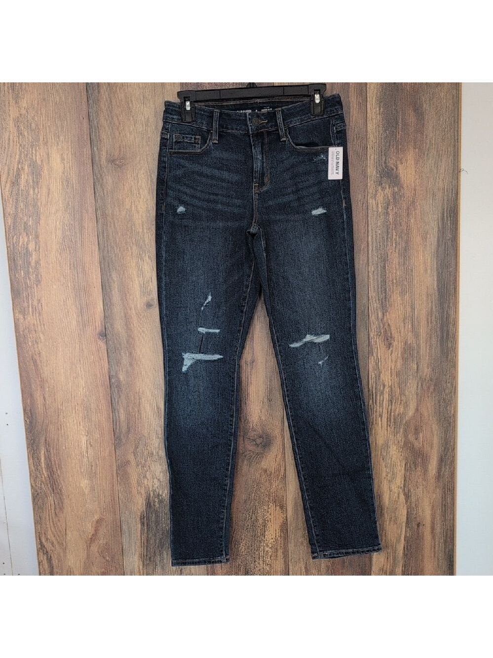 Old Navy Mid Rise Power Slim Straight Leg Jeans 4          174JH